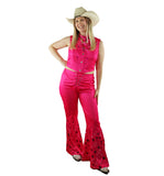 Barbie Movie Pink Western Cowgirl Pants & Vest