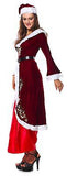 Mrs. Santa Claus Womens Ladies Caroling Costume Dress