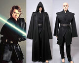 Dark Jedi Sith Darth Vader Black Costume Star Wars