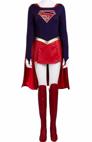 Supergirl Kara Zor-El Costume US SELLER High Quality Superwoman Cosplay 2XS-3XL
