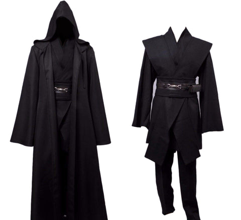 Dark Jedi Sith Darth Vader Black Costume Star Wars