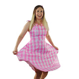 Barbie Movie Pink Checkered Dress