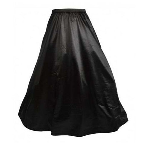 Vintage Renaissance Medieval Adult Black Petticoat Skirt Corset Costume S-2XL