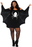 Spiderweb Regular & Plus Size Jersey Tunic Dress