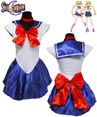 Adult Sailor Moon Mercury Venus Mars Jupiter Saturn Pink Chibi Costume Dress